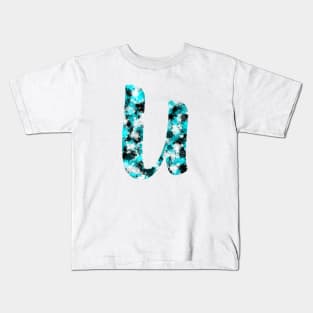 Paint Splash Letter U Kids T-Shirt